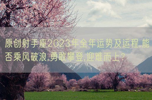 原创射手座2023年全年运势及运程,能否乘风破浪,勇敢攀登,迎难而上？(图1)