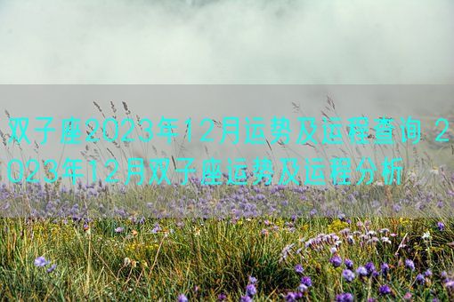 双子座2023年12月运势及运程查询 2023年12月双子座运势及运程分析(图1) 双子座2023年12月运势及运程查询 2023年12月双子座运势及运程分析(图1)