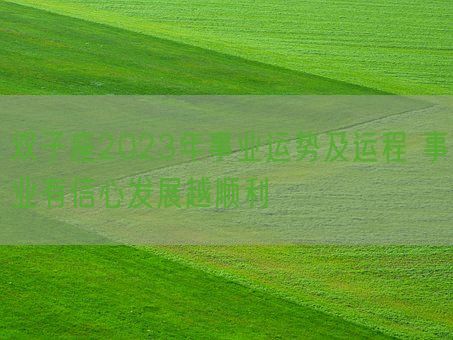 双子座2023年事业运势及运程 事业有信心发展越顺利(图1) 双子座2023年事业运势及运程 事业有信心发展越顺利(图1)