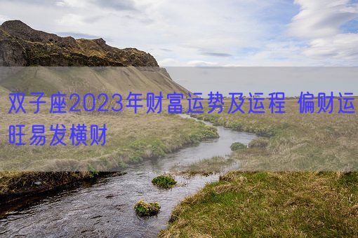 双子座2023年财富运势及运程 偏财运旺易发横财(图1)