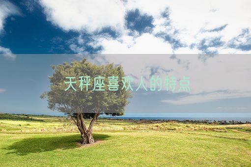 天秤座喜欢人的特点(图1) 天秤座喜欢人的特点(图1)