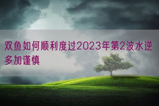 双鱼如何顺利度过2023年第2波水逆 多加谨慎(图1)