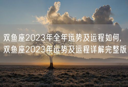 双鱼座2023年全年运势及运程如何,双鱼座2023年运势及运程详解完整版(图1)