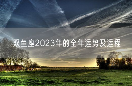 双鱼座2023年的全年运势及运程(图1)