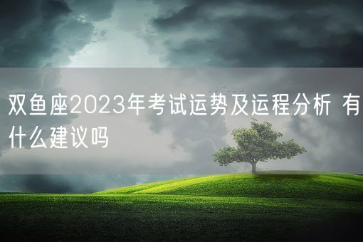 双鱼座2023年考试运势及运程分析 有什么建议吗(图1)