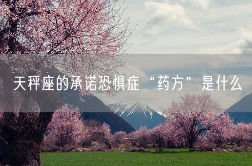 天秤座的承诺恐惧症“药方”是什么(图1)