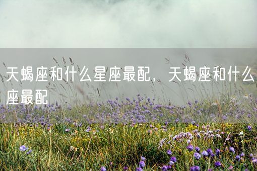 天蝎座和什么星座最配，天蝎座和什么座最配(图1)