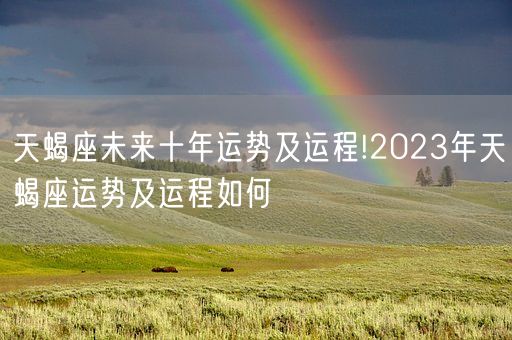 天蝎座未来十年运势及运程!2023年天蝎座运势及运程如何(图1)