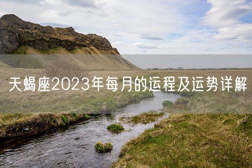 天蝎座2023年每月的运程及运势详解(图1)