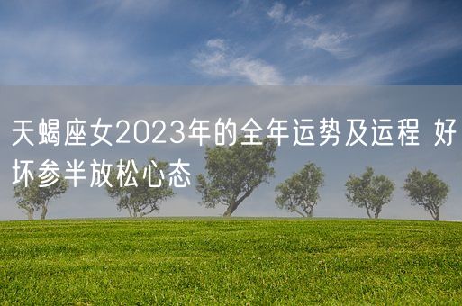 天蝎座女2023年的全年运势及运程 好坏参半放松心态(图1)