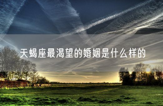 天蝎座最渴望的婚姻是什么样的(图1)