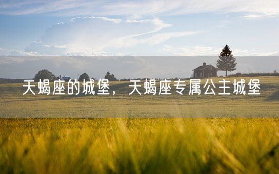 天蝎座的城堡，天蝎座专属公主城堡(图1)