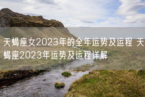 天蝎座女2023年的全年运势及运程 天蝎座2023年运势及运程详解(图1)