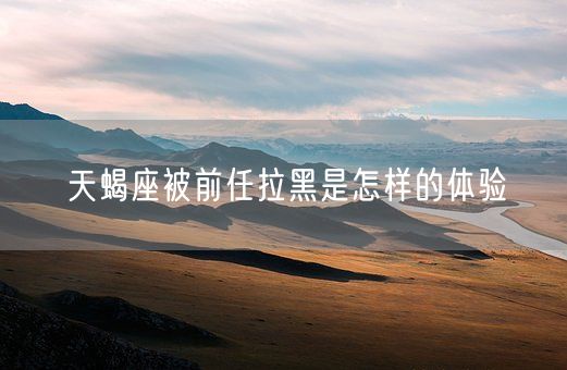 天蝎座被前任拉黑是怎样的体验(图1)