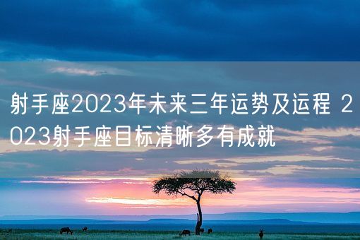 射手座2023年未来三年运势及运程 2023射手座目标清晰多有成就(图1)