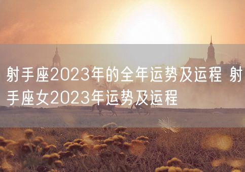 射手座2023年的全年运势及运程 射手座女2023年运势及运程(图1)