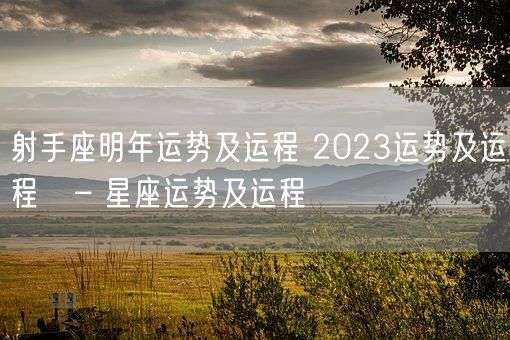 射手座明年运势及运程 2023运势及运程   – 星座运势及运程(图1)