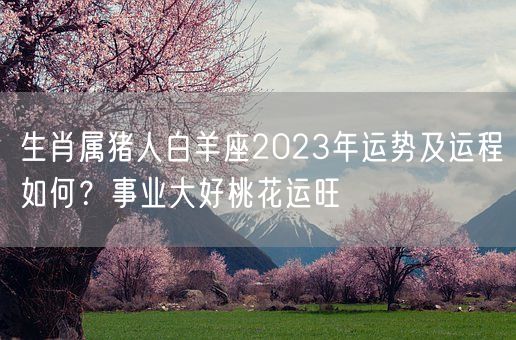 生肖属猪人白羊座2023年运势及运程如何？事业大好桃花运旺(图1)