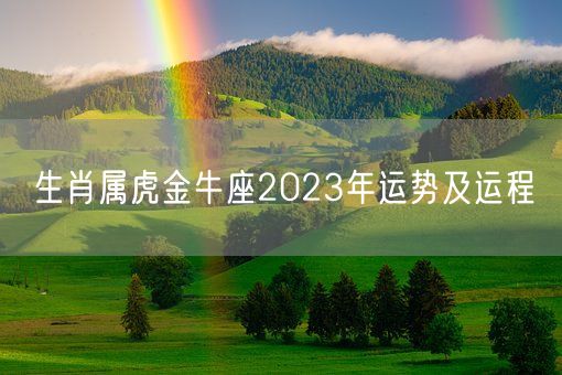 生肖属虎金牛座2023年运势及运程(图1)