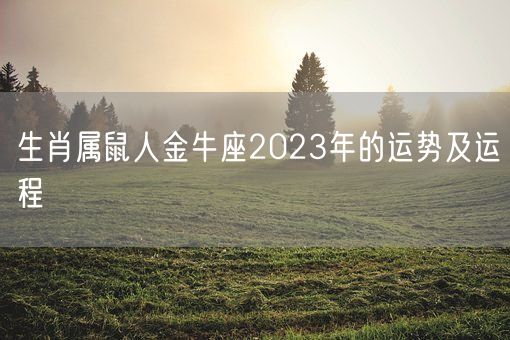 生肖属鼠人金牛座2023年的运势及运程(图1) 生肖属鼠人金牛座2023年的运势及运程(图1)