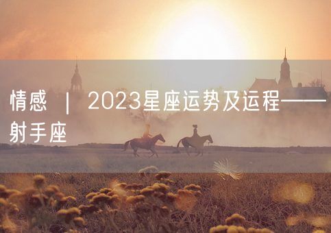 情感 ｜ 2023星座运势及运程——射手座(图1)