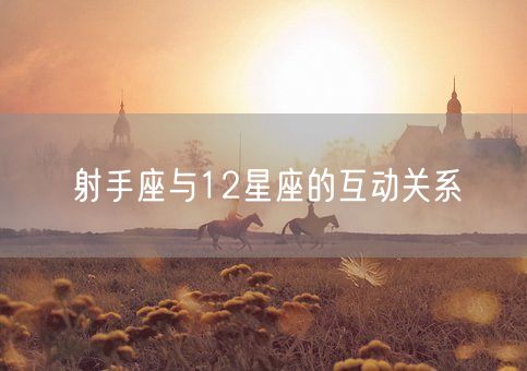 射手座与12星座的互动关系(图1)