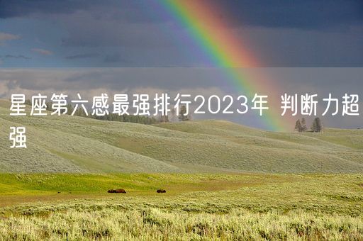 星座第六感最强排行2023年 判断力超强(图1)