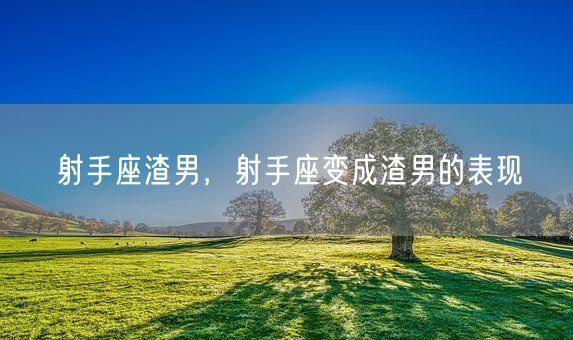 射手座渣男，射手座变成渣男的表现(图1)