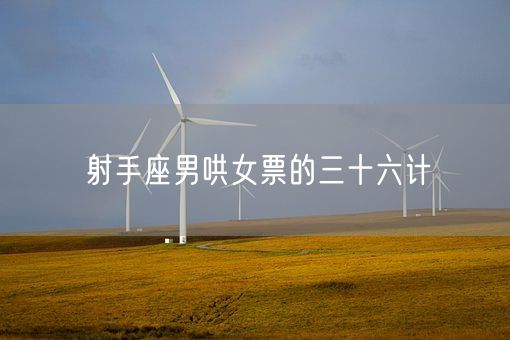 射手座男哄女票的三十六计(图1)