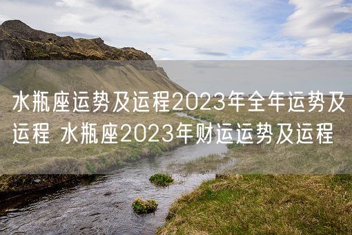 水瓶座运势及运程2023年全年运势及运程 水瓶座2023年财运运势及运程(图1)