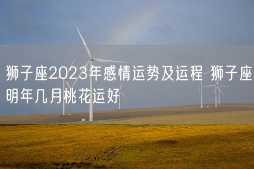 狮子座2023年感情运势及运程 狮子座明年几月桃花运好(图1)