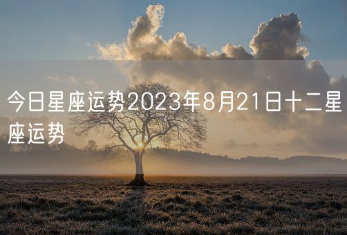 今日星座运势2023年8月21日十二星座运势(图1)