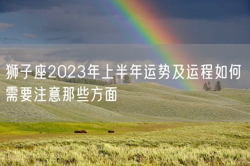 狮子座2023年上半年运势及运程如何 需要注意那些方面(图1)