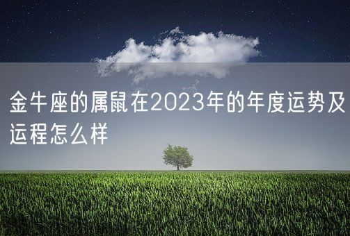 金牛座的属鼠在2023年的年度运势及运程怎么样(图1) 金牛座的属鼠在2023年的年度运势及运程怎么样(图1)