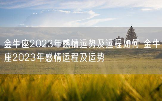 金牛座2023年感情运势及运程如何 金牛座2023年感情运程及运势(图1) 金牛座2023年感情运势及运程如何 金牛座2023年感情运程及运势(图1)