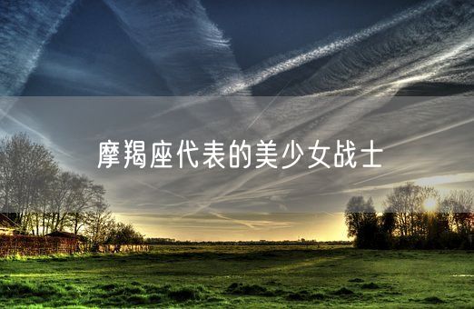 摩羯座代表的美少女战士(图1)