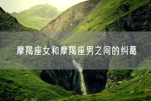 摩羯座女和摩羯座男之间的纠葛(图1)