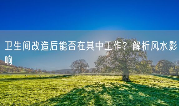 卫生间改造后能否在其中工作？解析风水影响(图1)