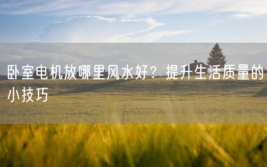 卧室电机放哪里风水好?提升生活质量的小技巧(图1) 卧室电机放哪里风水好?提升生活质量的小技巧(图1)