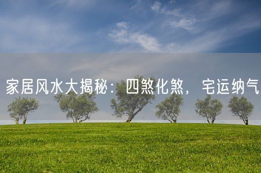 家居风水大揭秘：四煞化煞，宅运纳气(图1)