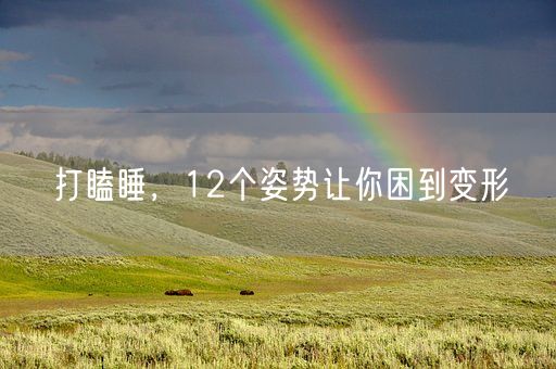 打瞌睡，12个姿势让你困到变形(图1)