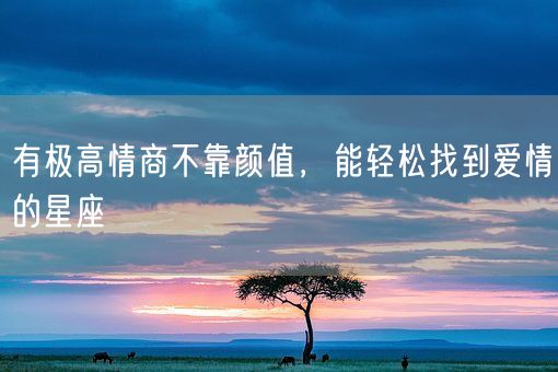 有极高情商不靠颜值,能轻松找到爱情的星座(图1) 有极高情商不靠颜值,能轻松找到爱情的星座(图1)