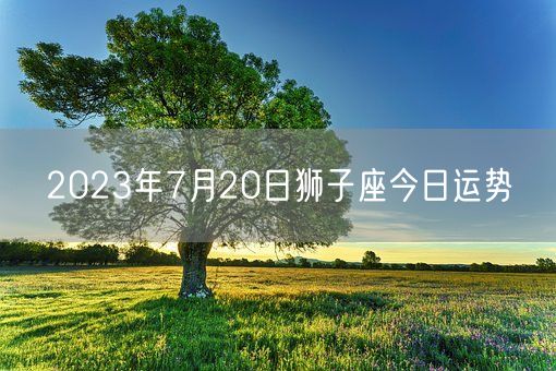 2023年7月20日狮子座今日运势(图1)