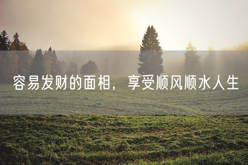 容易发财的面相，享受顺风顺水人生(图1)