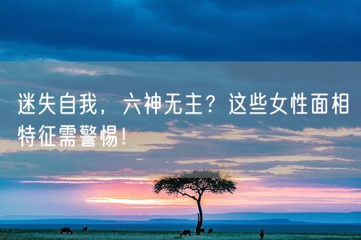 迷失自我,六神无主?这些女性面相特征需警惕!(图1) 迷失自我,六神无主?这些女性面相特征需警惕!(图1)