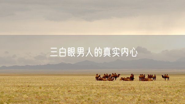 三白眼男人的真实内心(图1) 三白眼男人的真实内心(图1)