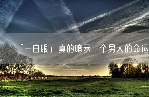 「三白眼」真的暗示一个男人的命运?(图1) 「三白眼」真的暗示一个男人的命运?(图1)
