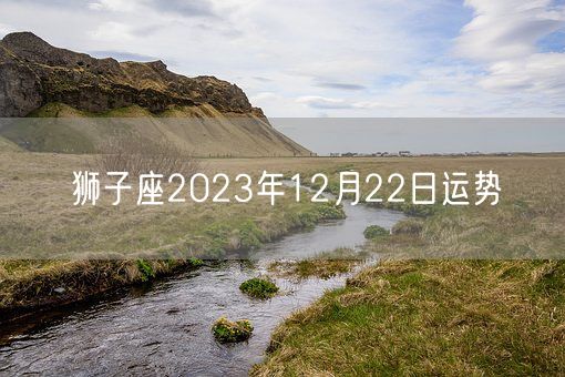 狮子座2023年12月22日运势(图1)