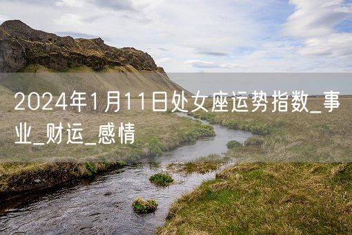 2024年1月11日处女座运势指数_事业_财运_感情(图1)