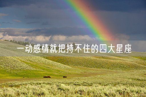 一动感情就把持不住的四大星座(图1) 一动感情就把持不住的四大星座(图1)